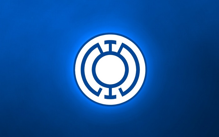 Blue Lantern logo on blue background