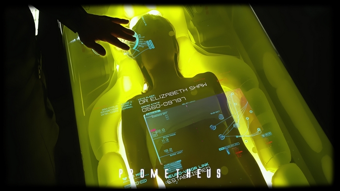 Dr. Elizabeth Shaw in Prometheus Cryo Pod