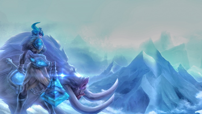 Sejuani from League of Legends on a boar