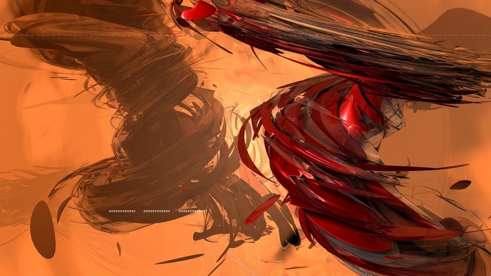 Abstract red and brown tornado