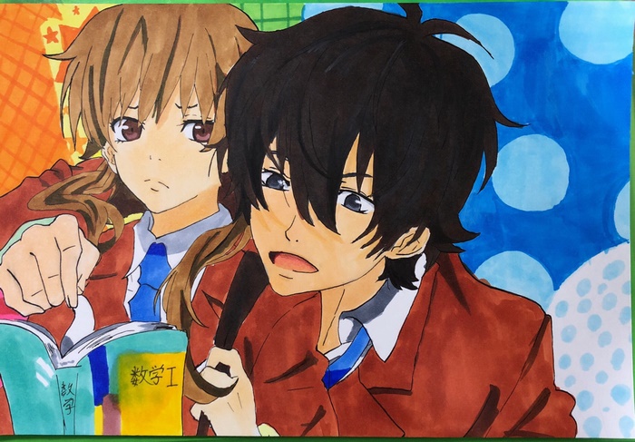 Shizuku Mizutani and Haru Yoshida from My Little Monster
