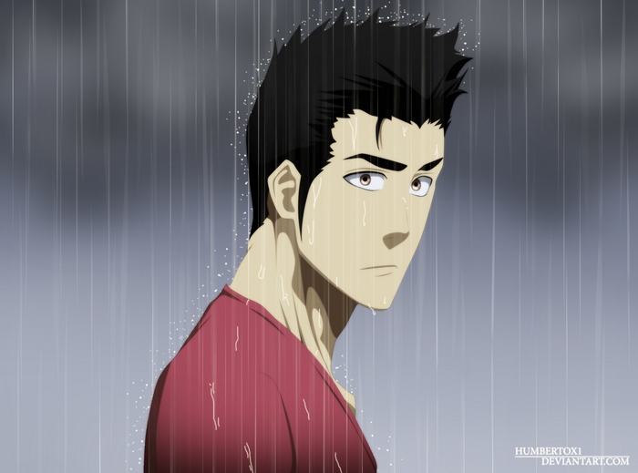 Isshin Kurosaki in the Rain