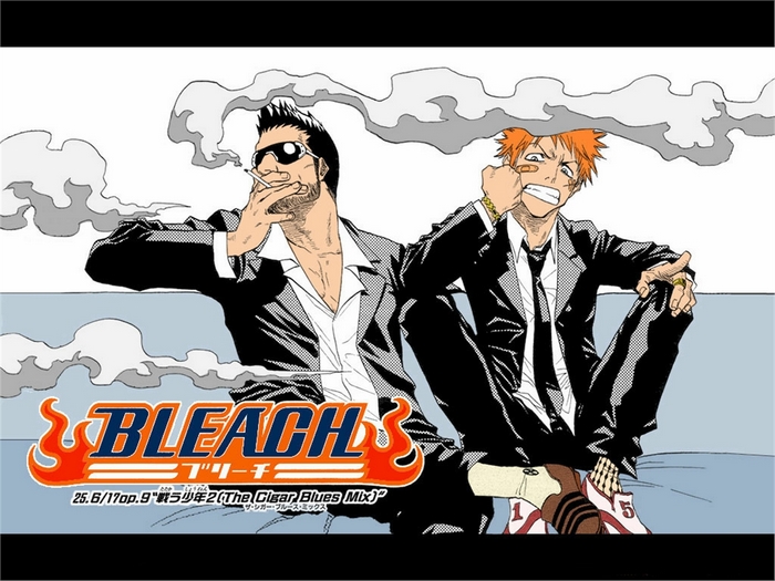 Isshin Kurosaki and Ichigo Kurosaki from Bleach