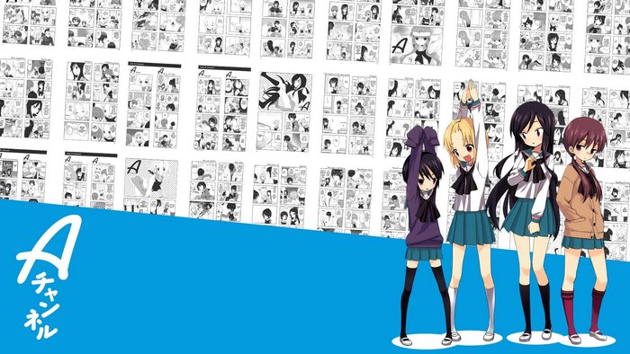 A Channel Tooru Ichii Anime Girls Manga Panels