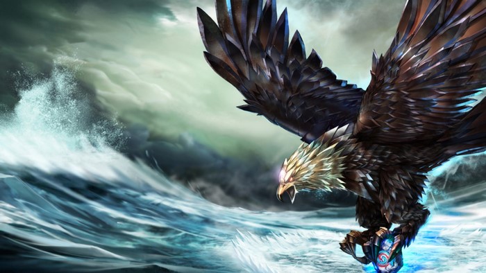 Anivia from League of Legends in a storm