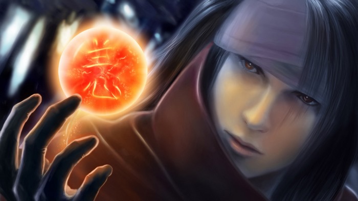 Vincent Valentine holding a red orb