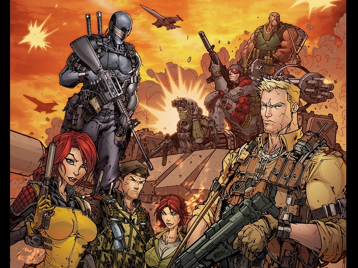 G.I. Joe characters in battle