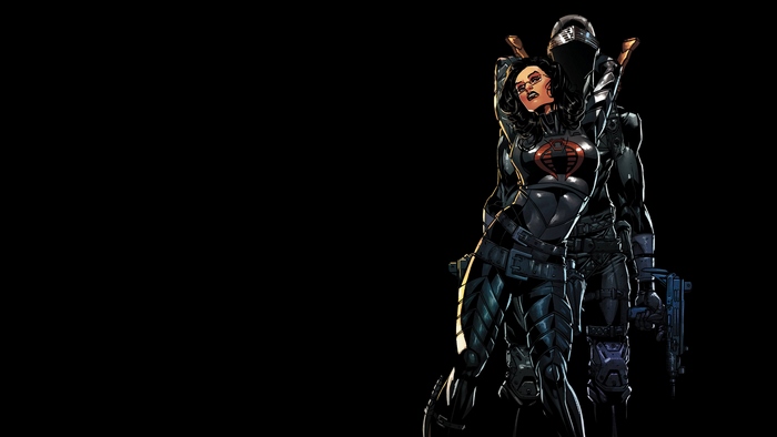 The Baroness and Snake Eyes from G.I. Joe