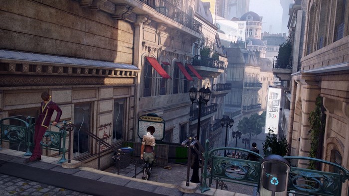 Nilin from Remember Me in a Parisian street