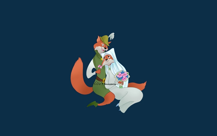 Robin Hood and Maid Marian wedding
