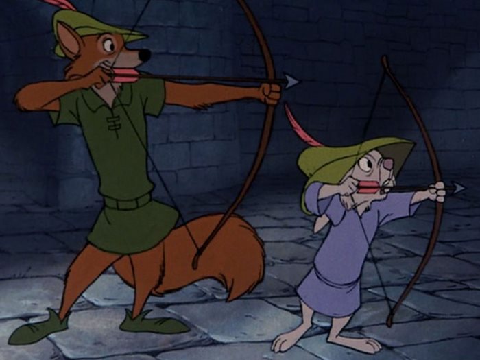 Robin Hood and Little John archery