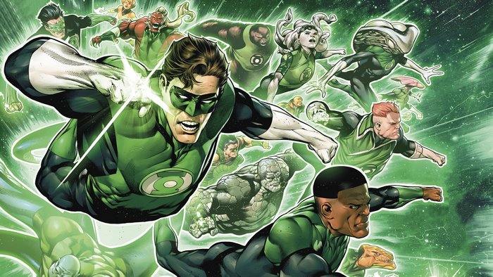 Green Lantern Corps in Space