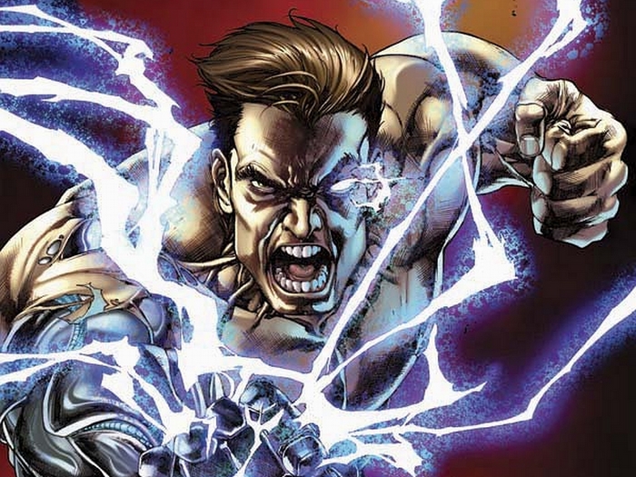 Bionic Man with electrical powers