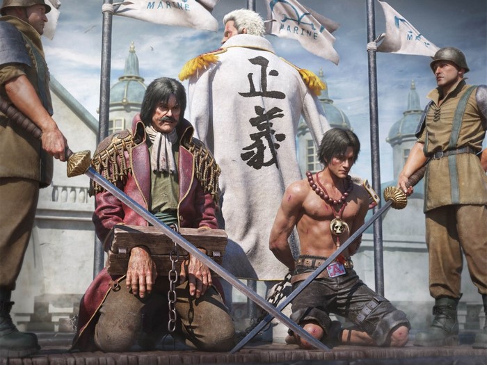 Gol D. Roger and Portgas D. Ace from One Piece