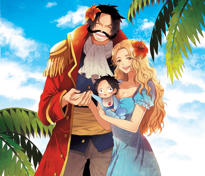 Joyful Family Portrait of Gol D. Roger and His Family