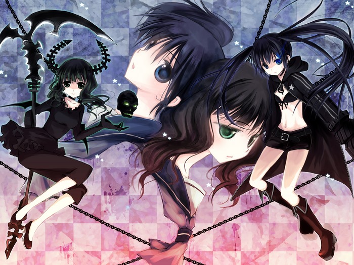 Black Rock Shooter and Yomi Takanashi