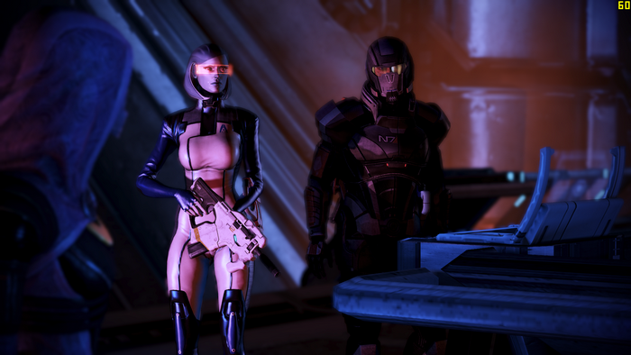 EDI and Shepard from Mass Effect