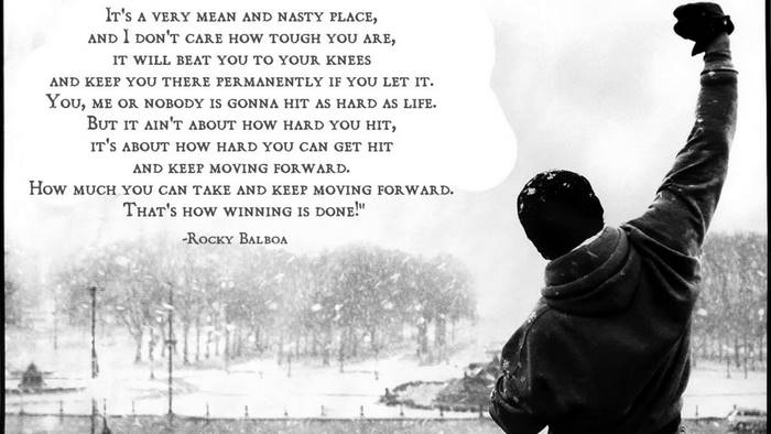 Rocky Balboa quote about winning