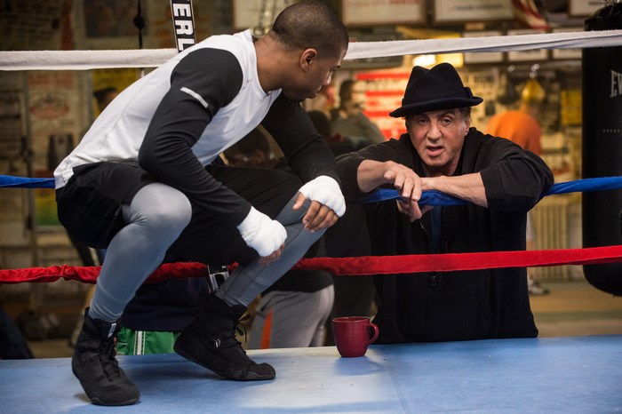 Michael B. Jordan and Sylvester Stallone in Rocky