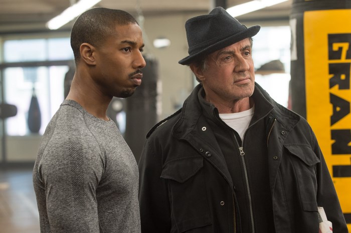 Michael B. Jordan and Sylvester Stallone in Rocky
