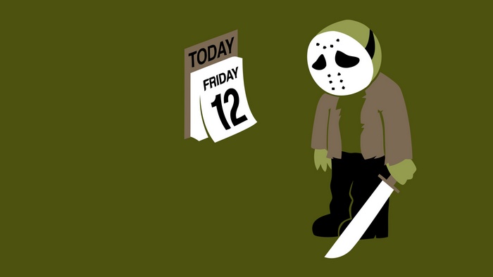 Jason Voorhees with Friday the 12th Calendar
