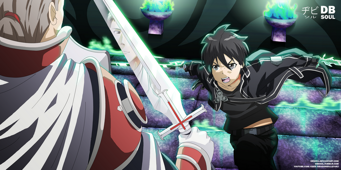 Kirito and Heathcliff from Sword Art Online