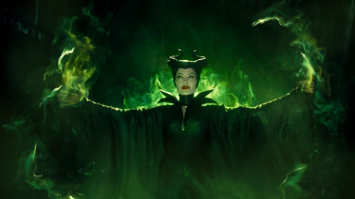 Maleficent from Maleficent surrounded by green smoke
