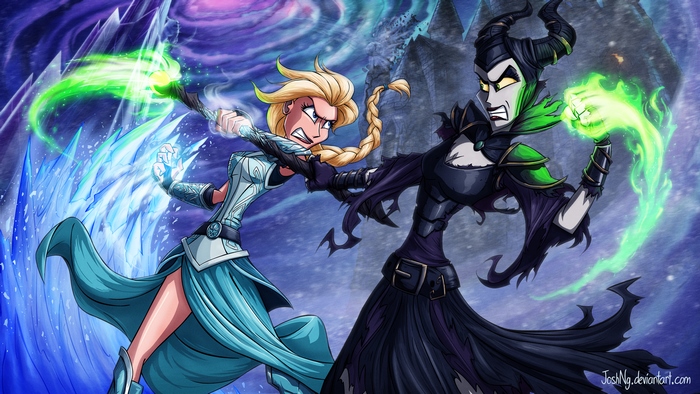 Elsa vs. Maleficent
