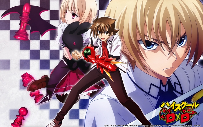 High School DxD: Issei Hyoudou, Rias Gremory, Akeno Himejima