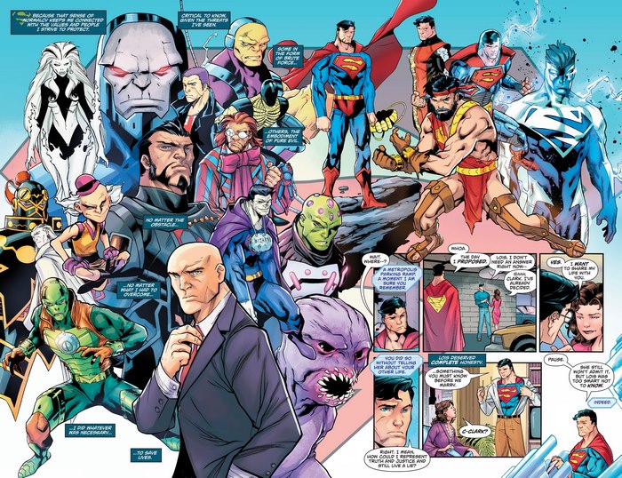 Superman and Villains from DC Comics