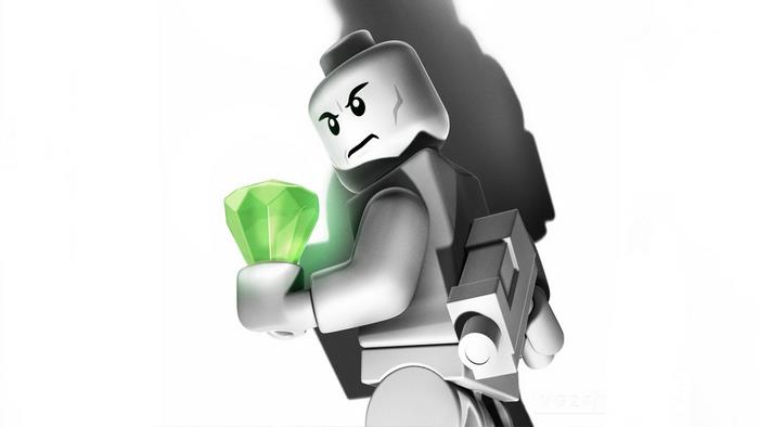 Lex Luthor holding a green gem