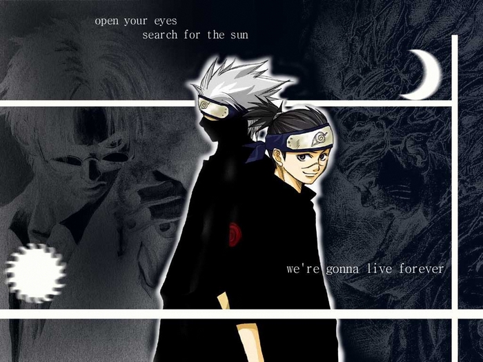 Iruka Umino and Kakashi Hatake from Naruto
