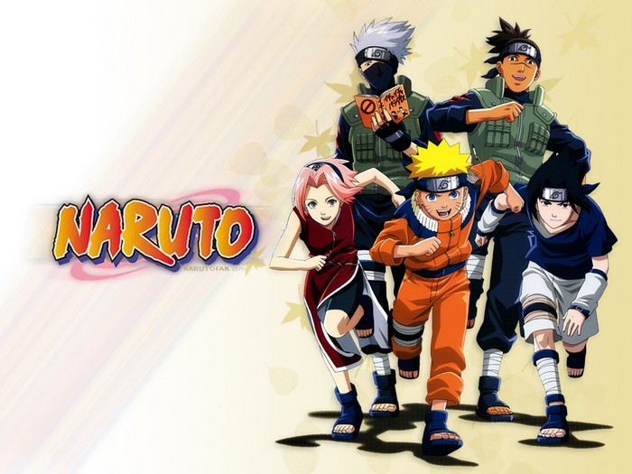 Naruto characters running