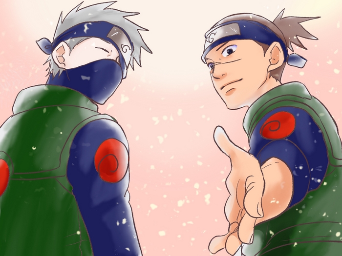Iruka Umino and Kakashi Hatake from Naruto