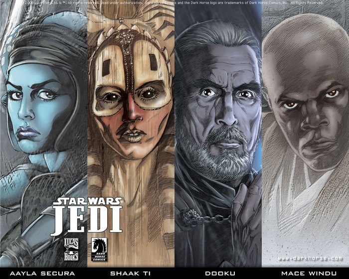 Star Wars Jedi: Aayla Secura, Shaak Ti, Dooku, and Mace Windu