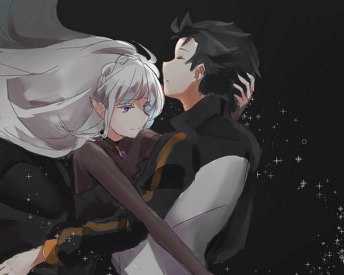 Satella and Subaru from Re:Zero