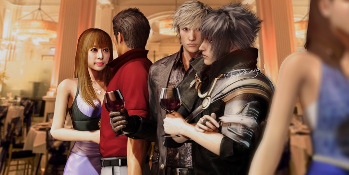 Ignis Scientia and friends at a formal event