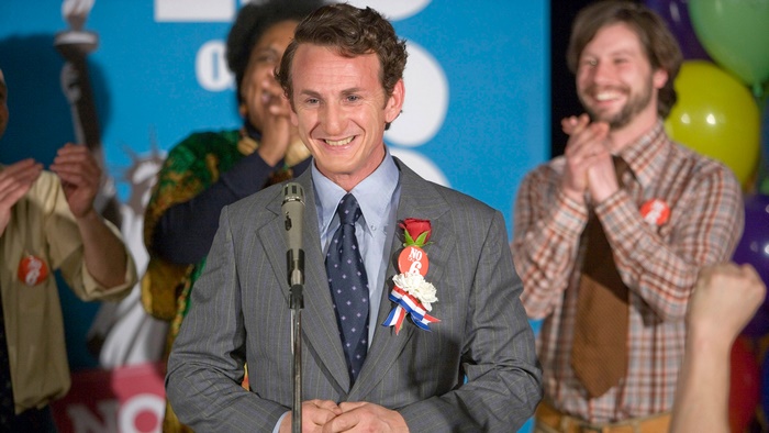 Sean Penn at a political rally