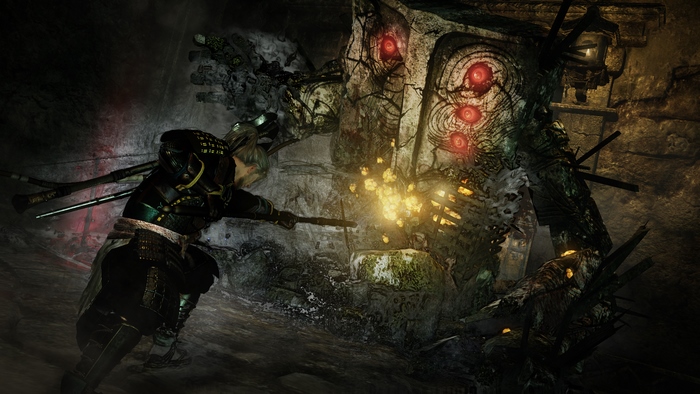 William Adams from Nioh fighting a large automaton