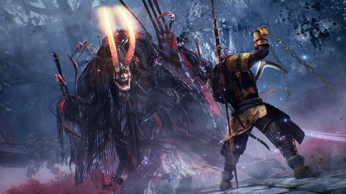 William Adams from Nioh fighting a demon