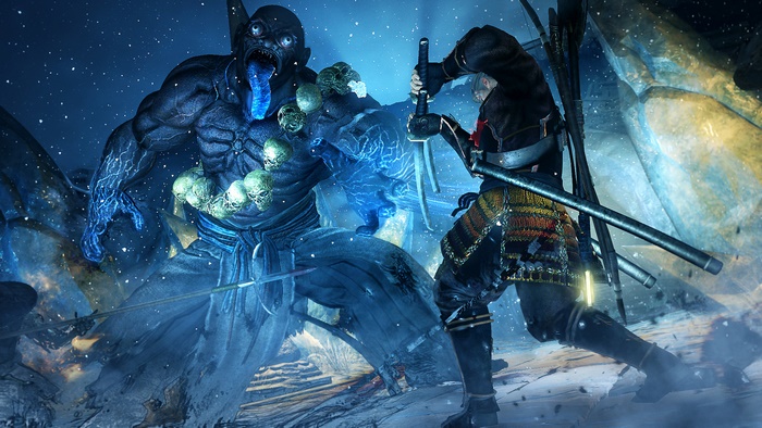 William Adams from Nioh fighting a demon