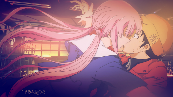 Yuno Gasai and Yukiteru Amano from Future Diary