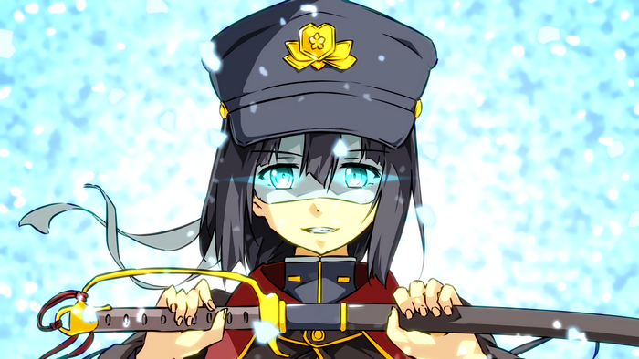 Togo Mimori holding a sword