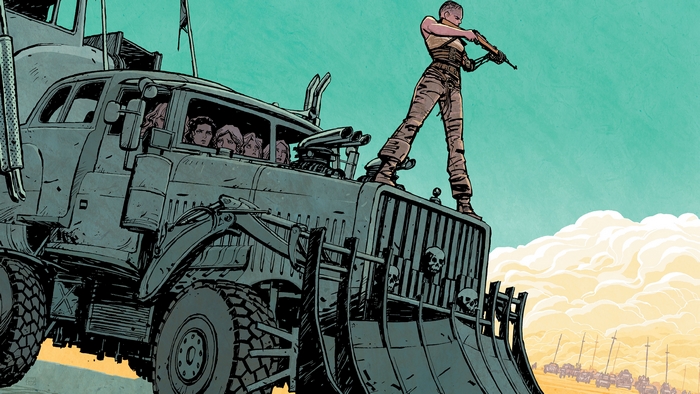 Furiosa and War Rig from Mad Max