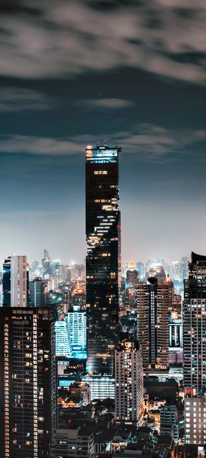 MahaNakhon Skyscraper Cityscape at Night