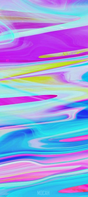 Abstract Swirls of Pink, Blue, and Aqua