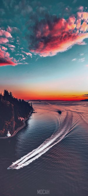 Sunset Boat Ride Along Coastal Cliffs