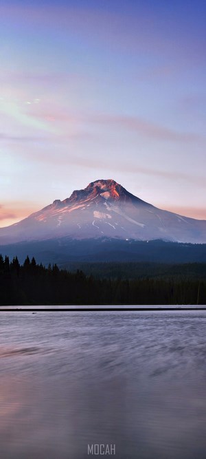 Mount Hood at Sunset over Trillium Lake