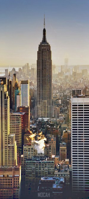 Empire State Building in New York City Skyline