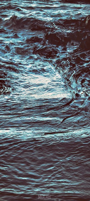 Abstract blue water waves